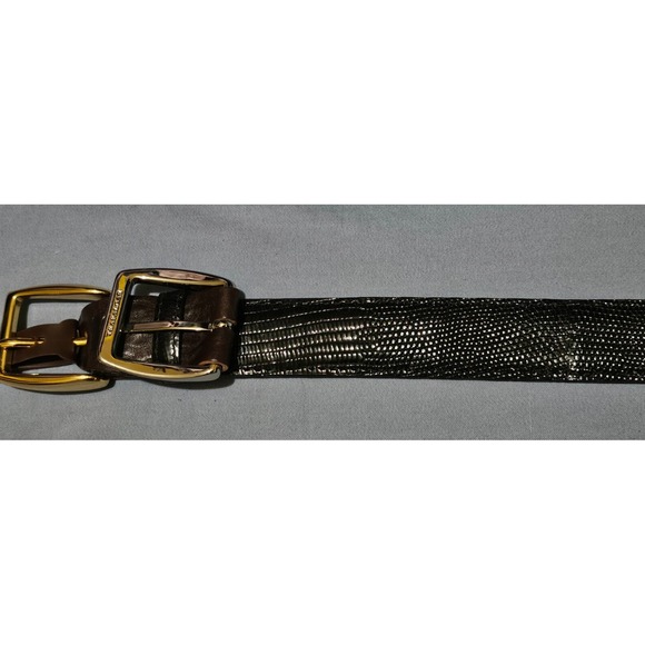 Trafalgar Other - Trafalgar Handmade USA  Men's Java Lizard Size 38 Italian Leather‎ Two Buckles